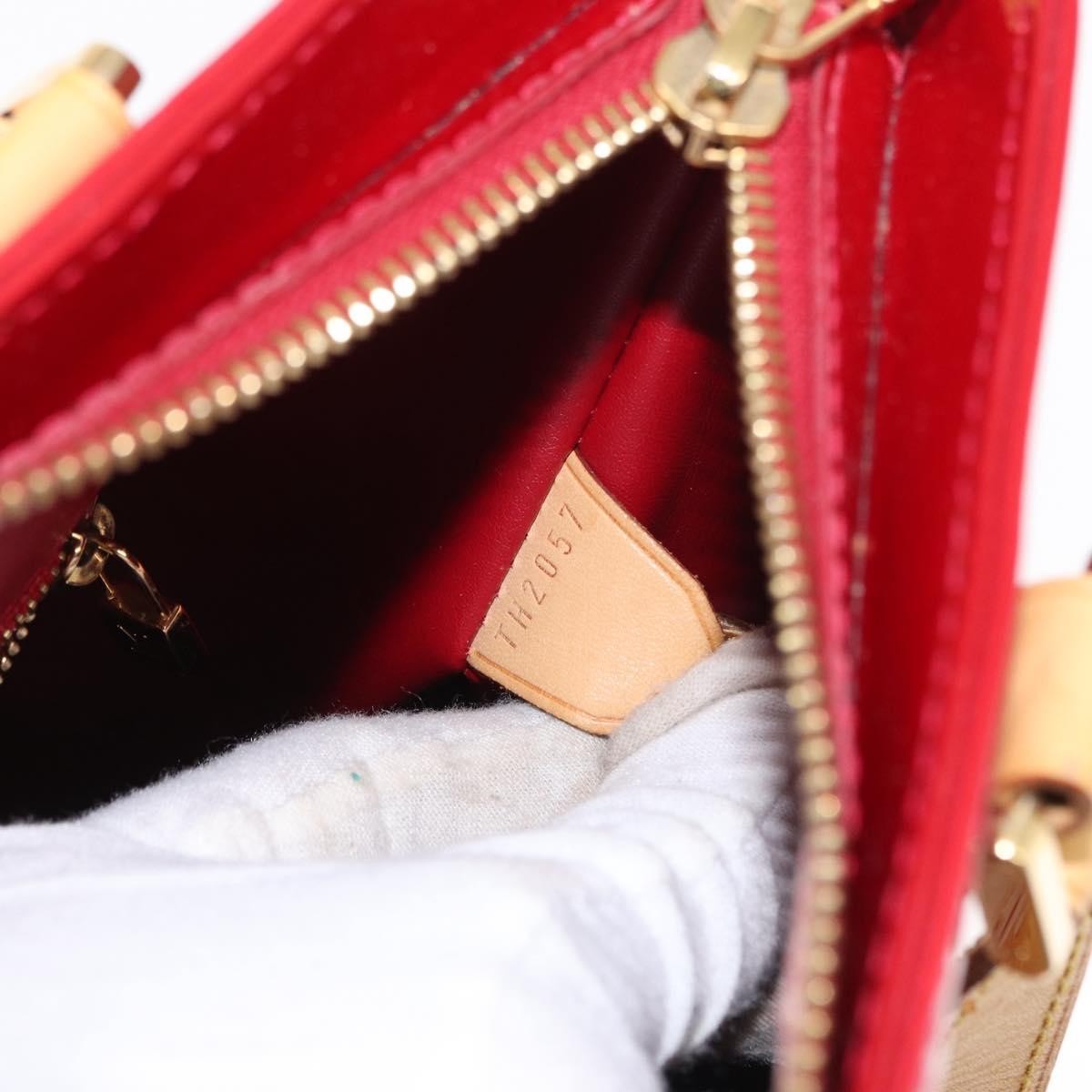 Louis Vuitton Houston Handbag Monogram Vernis Red Patent_Leather Handbag (Pre-Owned)