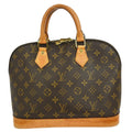 Louis Vuitton Alma Handbag Monogram Canvas Brown Canvas Handbag (Pre-Owned)