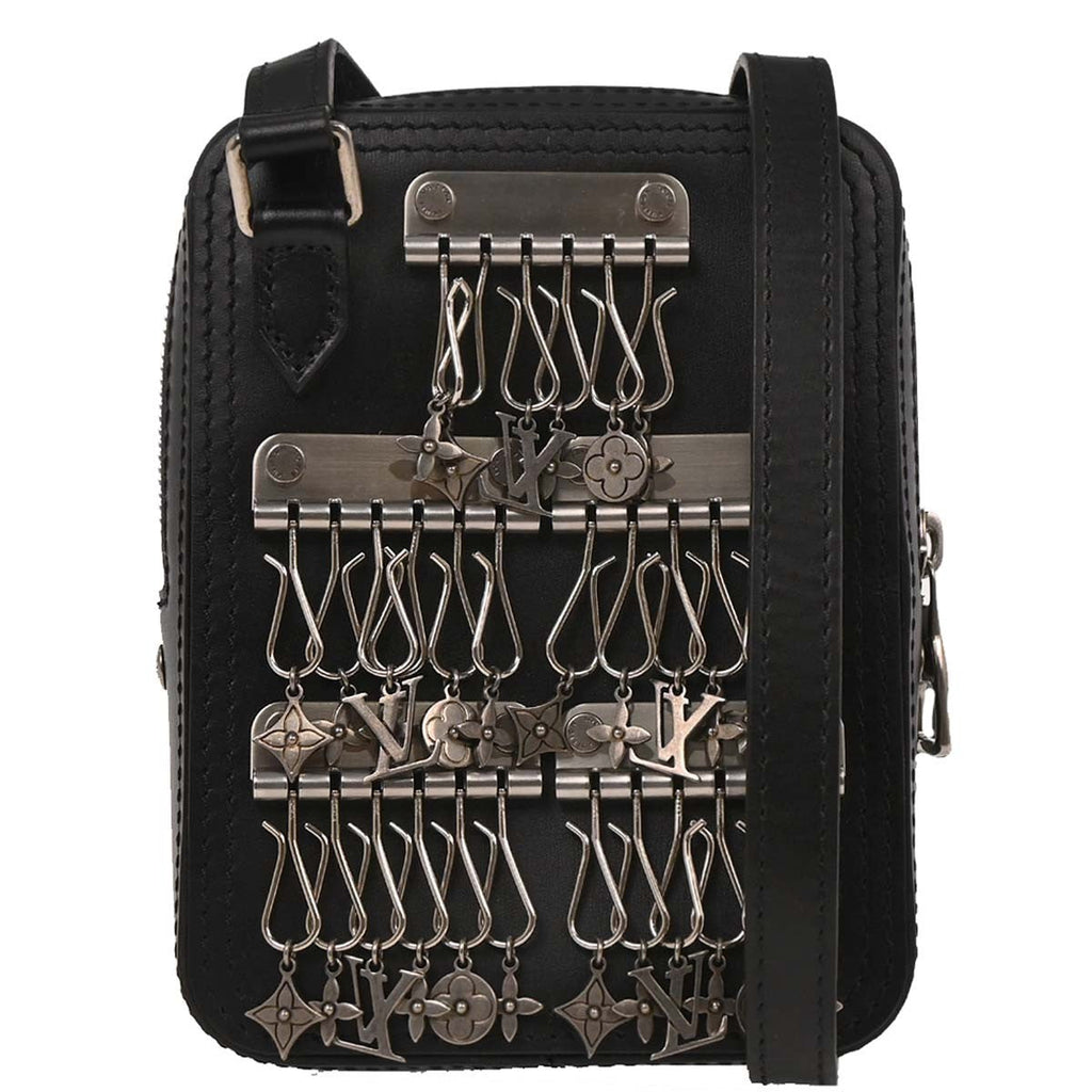 Louis Vuitton Danube Messenger Bag Limited Edition Charm Leather Black Leather Shoulder Bag Bag (Pre-Owned)