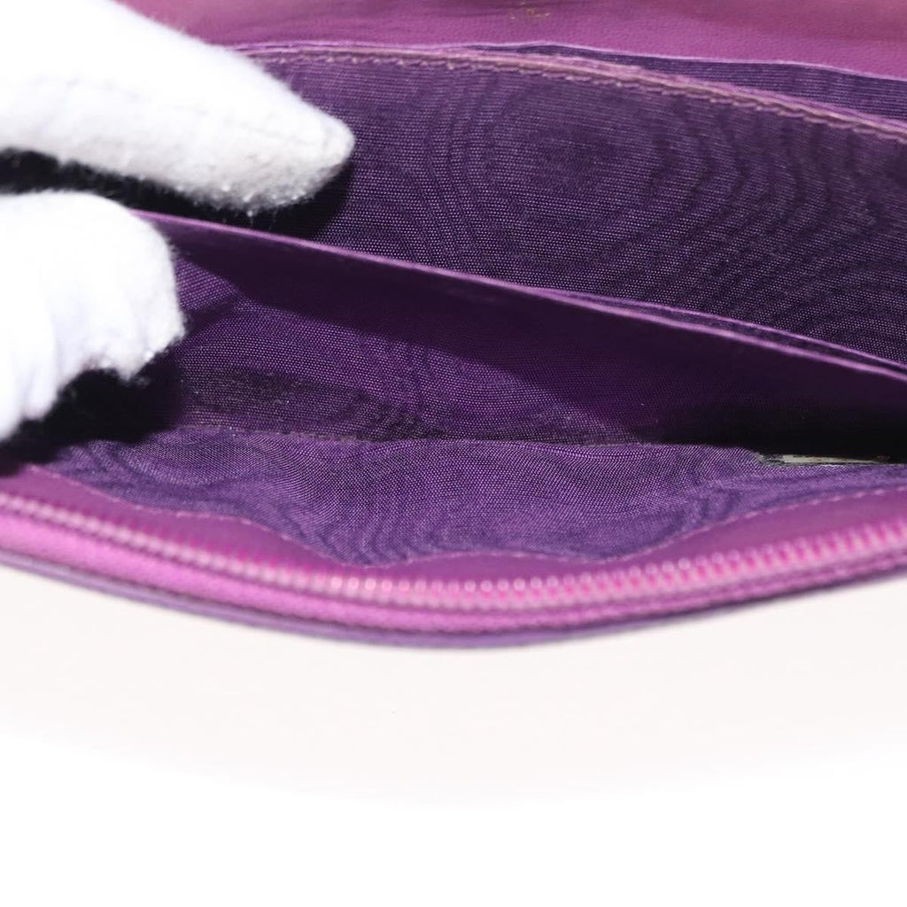 Chanel Timeless Cc Zipped Wallet Caviar Purple Leather Wallets Accessory (Pre-Owned)
