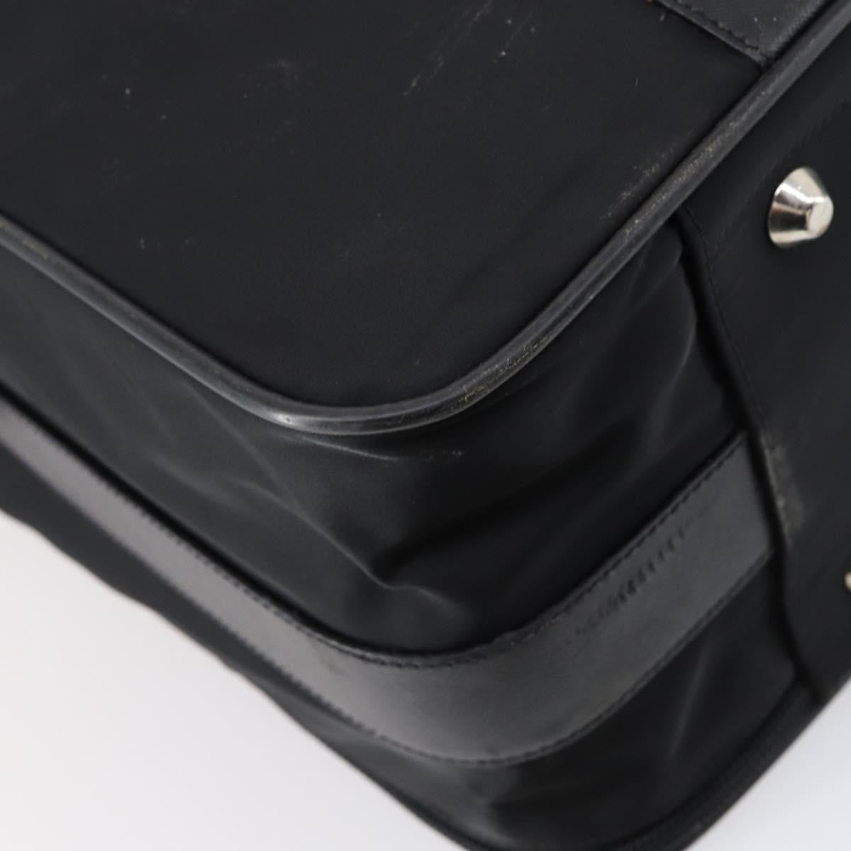 Prada Trunk Bag Nylon Black Nylon Travel Bag Bag (Pre-Owned)