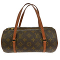 Louis Vuitton Papillon Handbag Monogram Canvas Brown Canvas Handbag (Pre-Owned)