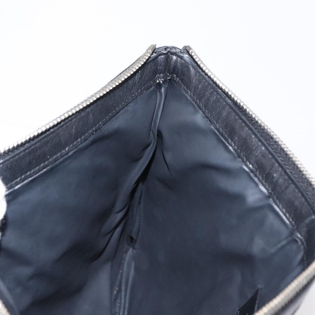 Saint Laurent Beach Zip Pouch Canvas Khaki Canvas Clutche & Pouche Bag (Pre-Owned)