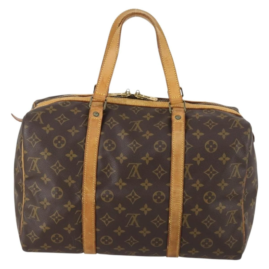 Louis Vuitton Sac Souple Handbag Monogram Canvas Brown Canvas Travel Bag Bag (Pre-Owned)
