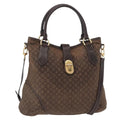 Louis Vuitton Elegie Handbag Monogram Idylle Black Canvas Handbag (Pre-Owned)