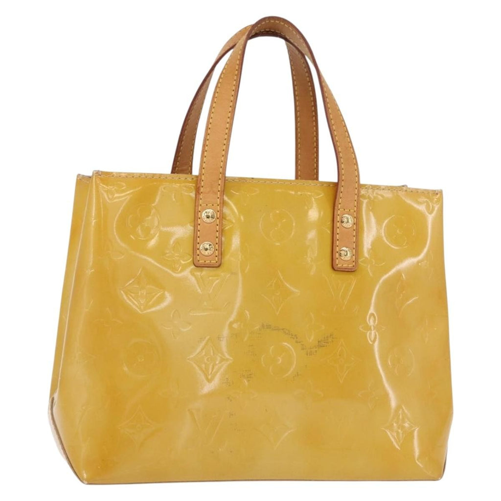 Louis Vuitton Reade Handbag Monogram Vernis Beige Patent_Leather Handbag (Pre-Owned)