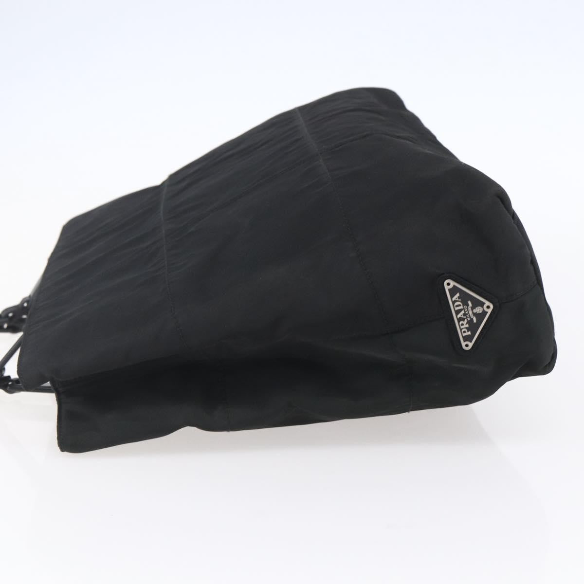 Prada Vintage Tote Tessuto Black Nylon Tote Bag Bag (Pre-Owned)