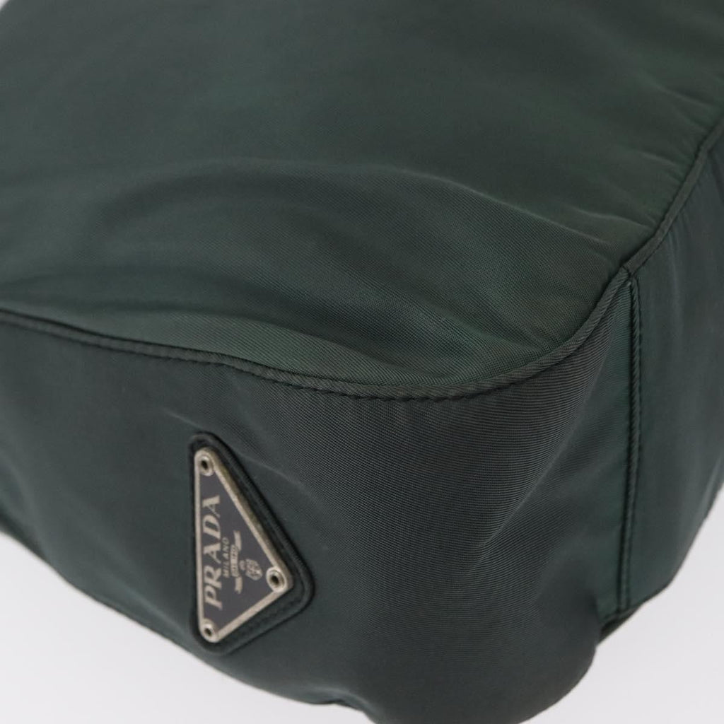 Prada Vintage Shoulder Bag Tessuto Green Nylon Shoulder Bag Bag (Pre-Owned)