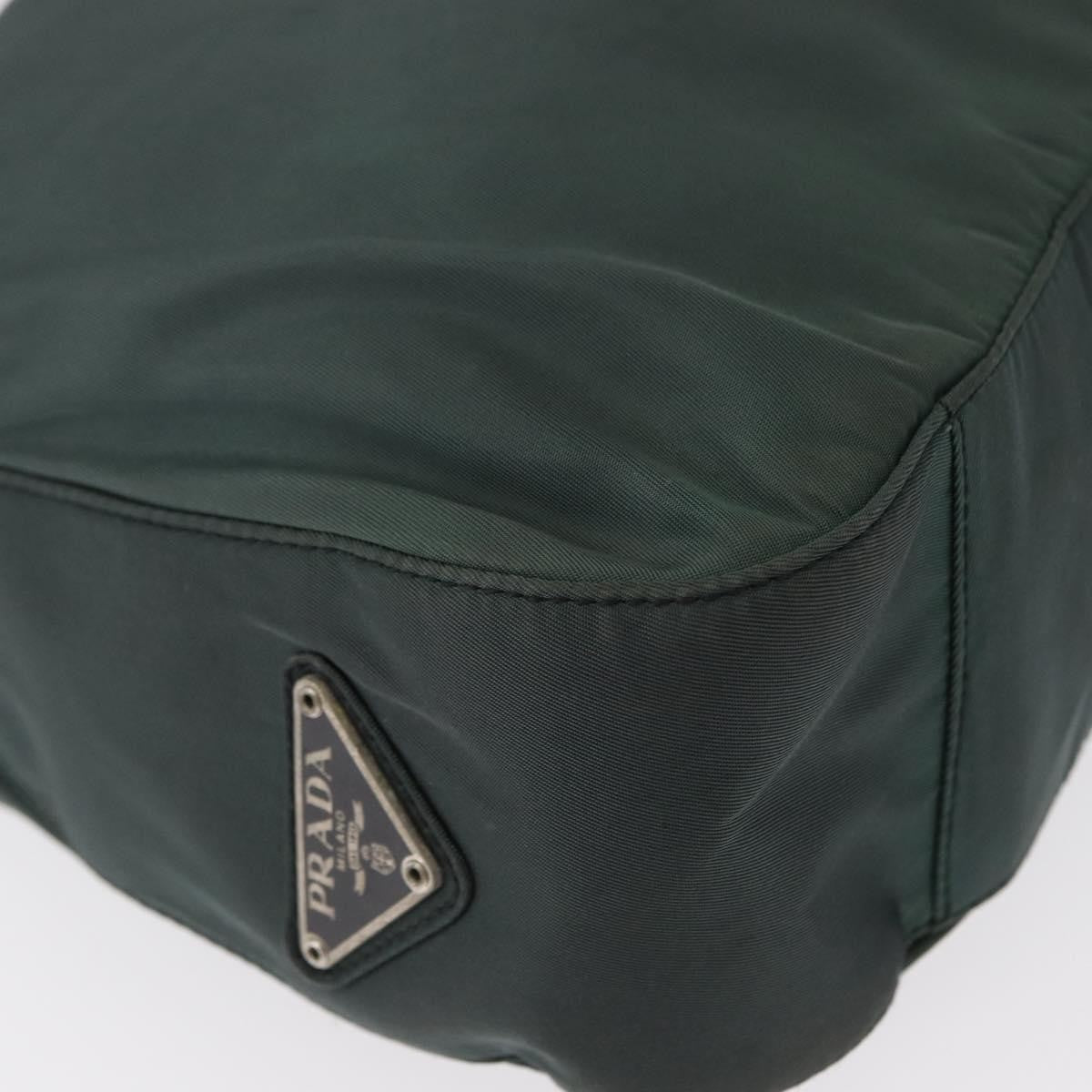 Prada Vintage Shoulder Bag Tessuto Green Nylon Shoulder Bag Bag (Pre-Owned)