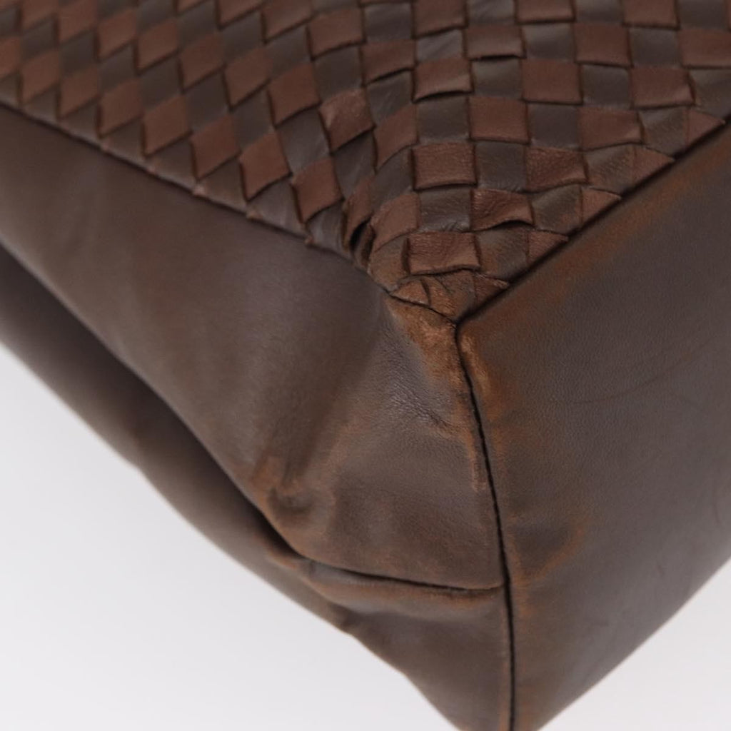 Bottega Veneta Tote Intrecciato Nappa Brown Leather Tote Bag Bag (Pre-Owned)