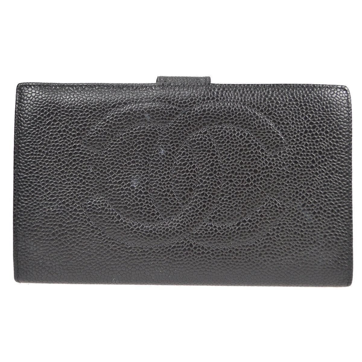 Chanel Timeless Cc French Wallet Caviar Black Leather Wallets Accessory (Pre-Owned)