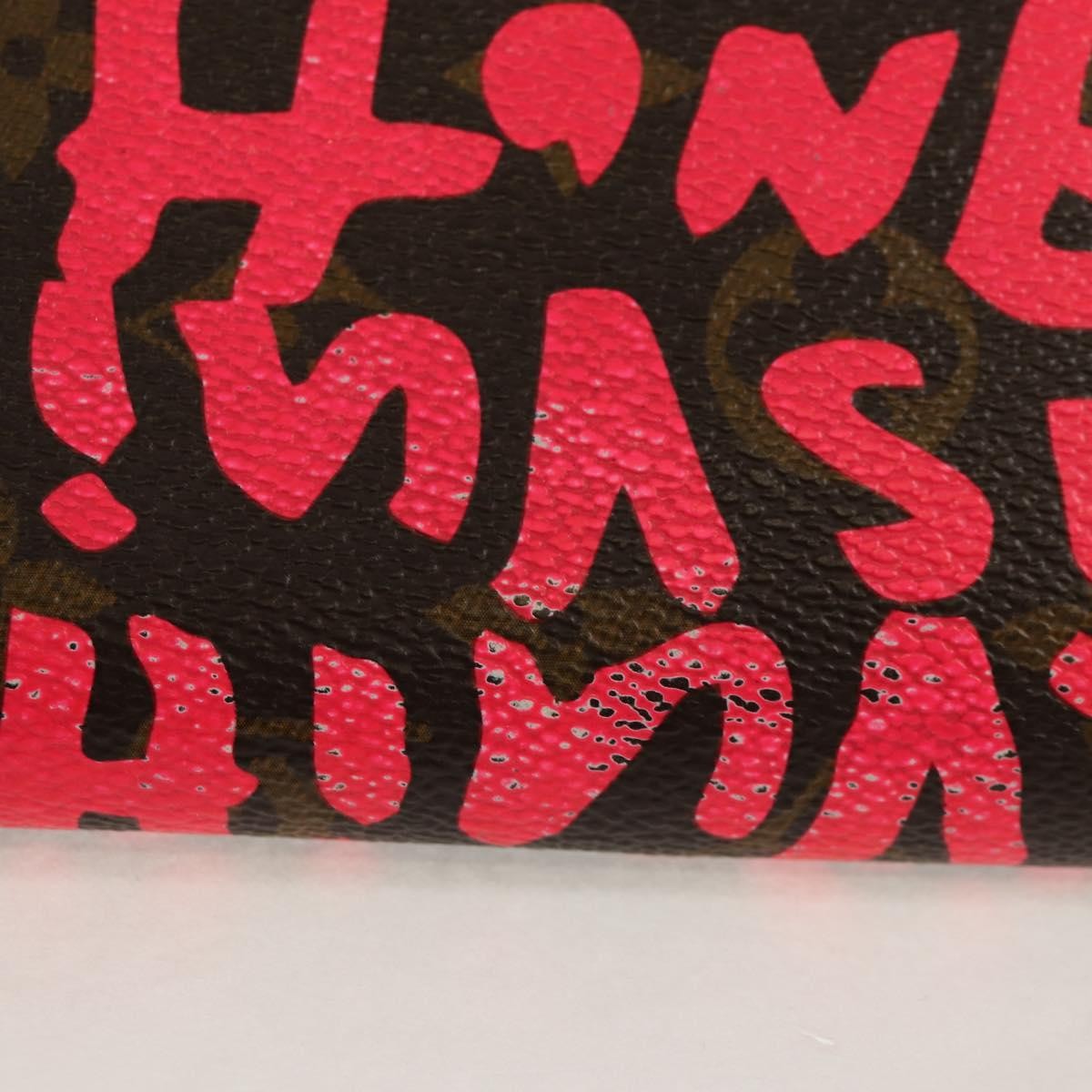 Louis Vuitton Zippy Wallet Nm Monogram Graffiti Pink Canvas Wallets Accessory (Pre-Owned)