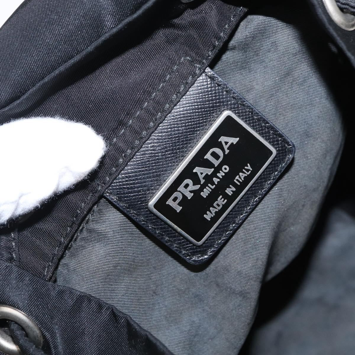 Prada Front Pocket Backpack Tessuto Black Nylon Backpack Bag (Pre-Owned)
