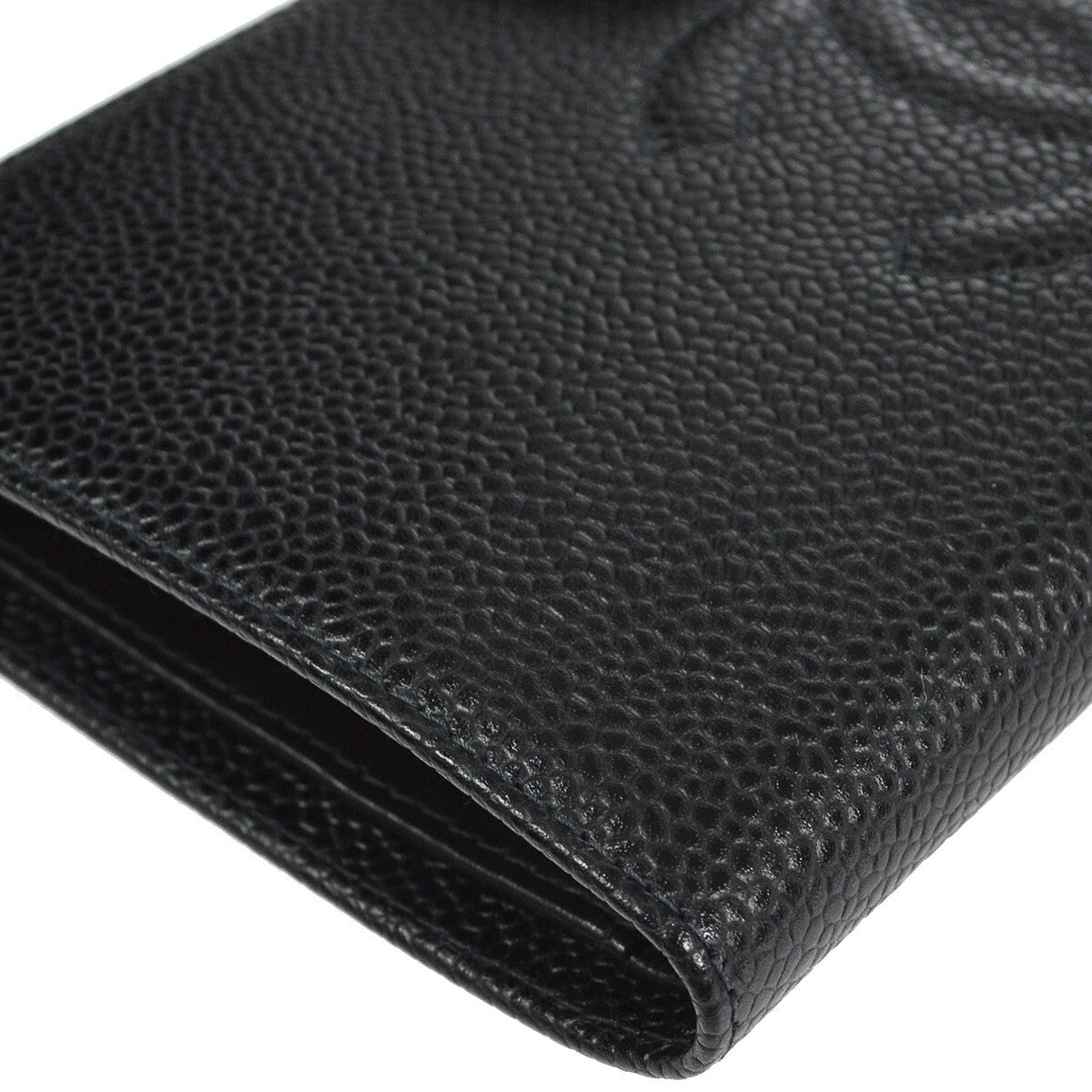 Chanel Timeless Cc French Wallet Caviar Black Leather Wallets Accessory (Pre-Owned)