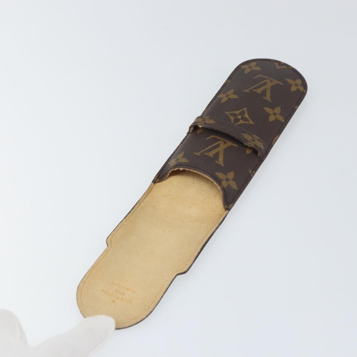 Louis Vuitton Etui À Stylo Canvas Brown Canvas Clutche & Pouche Bag (Pre-Owned)