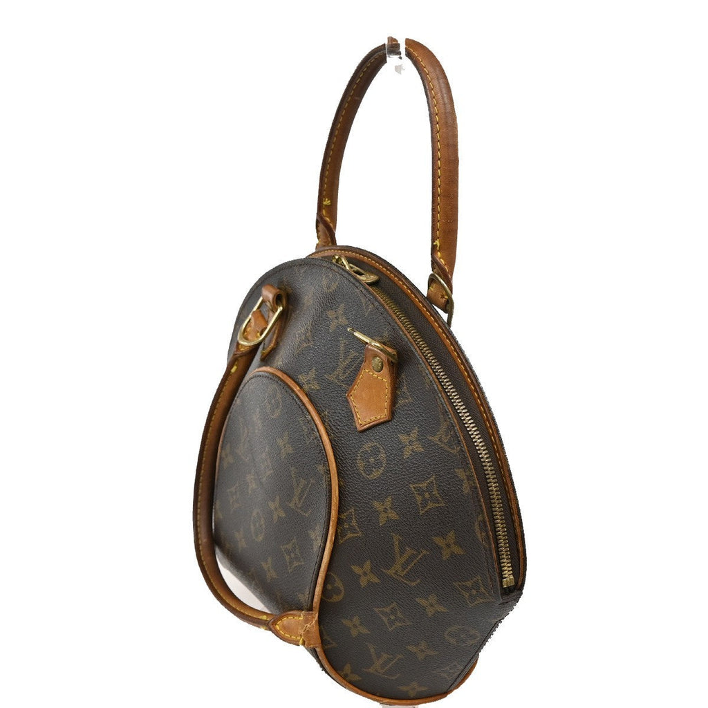 Louis Vuitton Ellipse Bag Monogram Canvas Brown Leather Handbag (Pre-Owned)