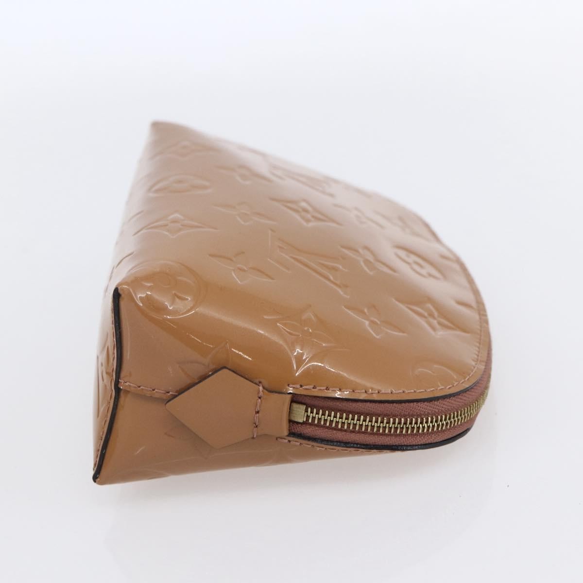 Louis Vuitton Cosmetic Pouch Monogram Vernis Brown Patent_Leather Clutche & Pouche Bag (Pre-Owned)