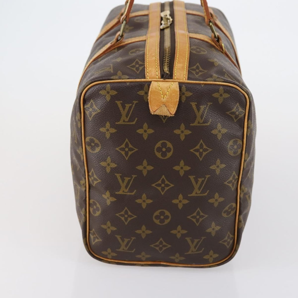 Louis Vuitton Sac Souple Handbag Monogram Canvas Brown Canvas Travel Bag Bag (Pre-Owned)