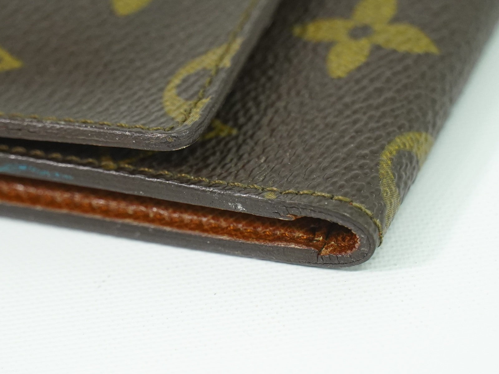 Louis Vuitton Porte Tresor Etui Papiers Wallet Monogram Canvas Brown Canvas Card Holders Accessory (Pre-Owned)