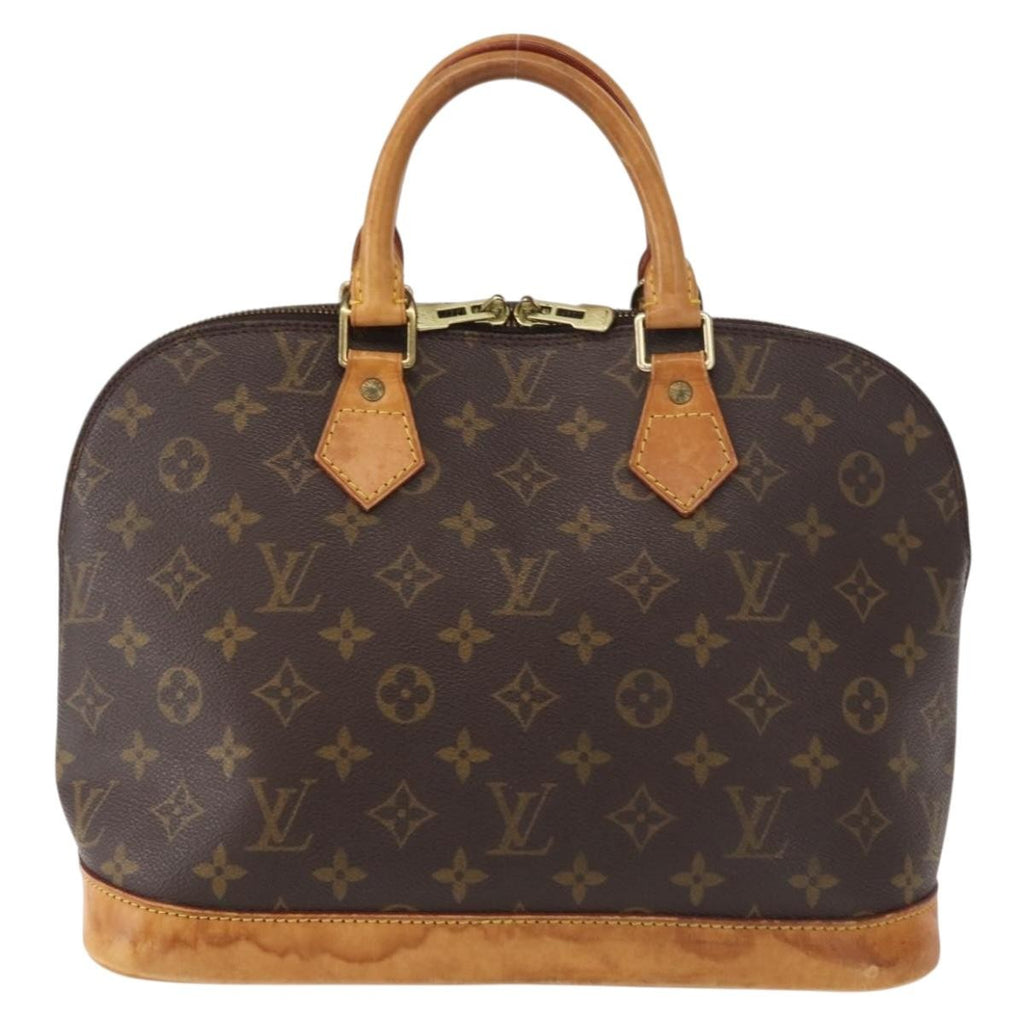 Louis Vuitton Alma Handbag Monogram Canvas Brown Canvas Handbag (Pre-Owned)