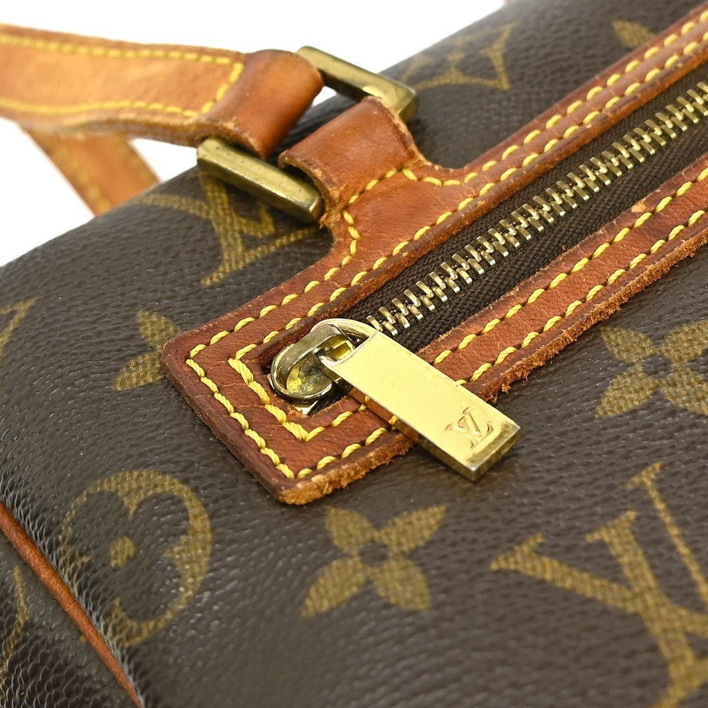 Louis Vuitton Cite Handbag Monogram Canvas Brown Canvas Shoulder Bag Bag (Pre-Owned)