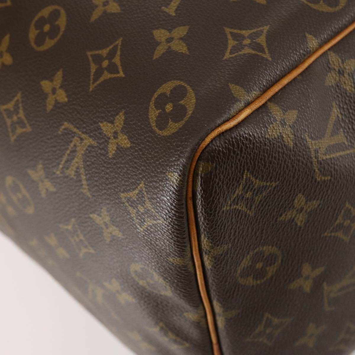Louis Vuitton Keepall Bag Monogram Canvas Brown Canvas Travel Bag Bag (Pre-Owned)