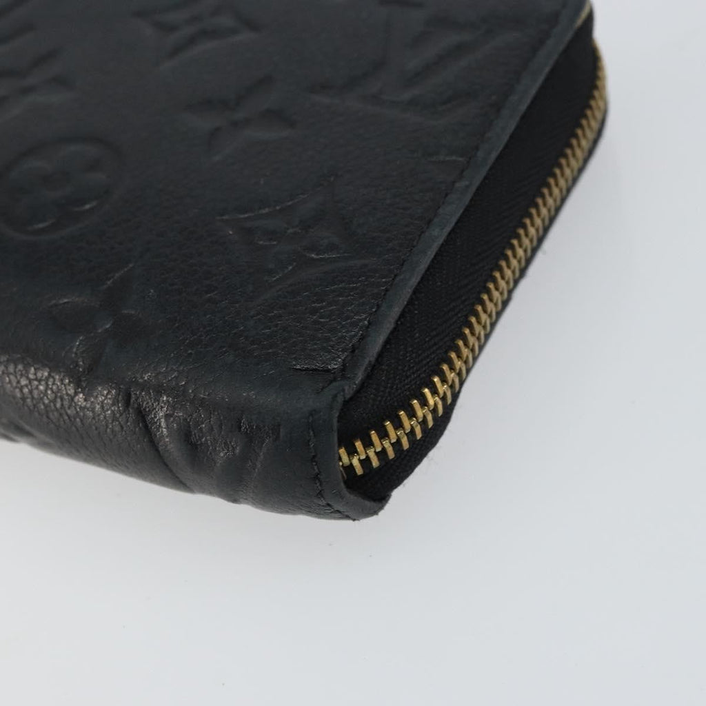 Louis Vuitton Zippy Wallet Nm Leather Empreinte Black Leather Wallets Accessory (Pre-Owned)