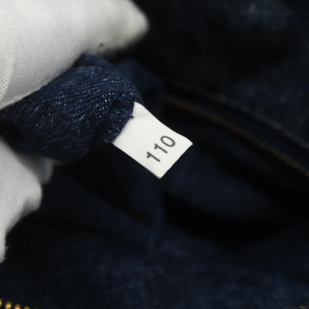 Prada Canapa Tote Denim Blue Canvas Tote Bag Bag (Pre-Owned)
