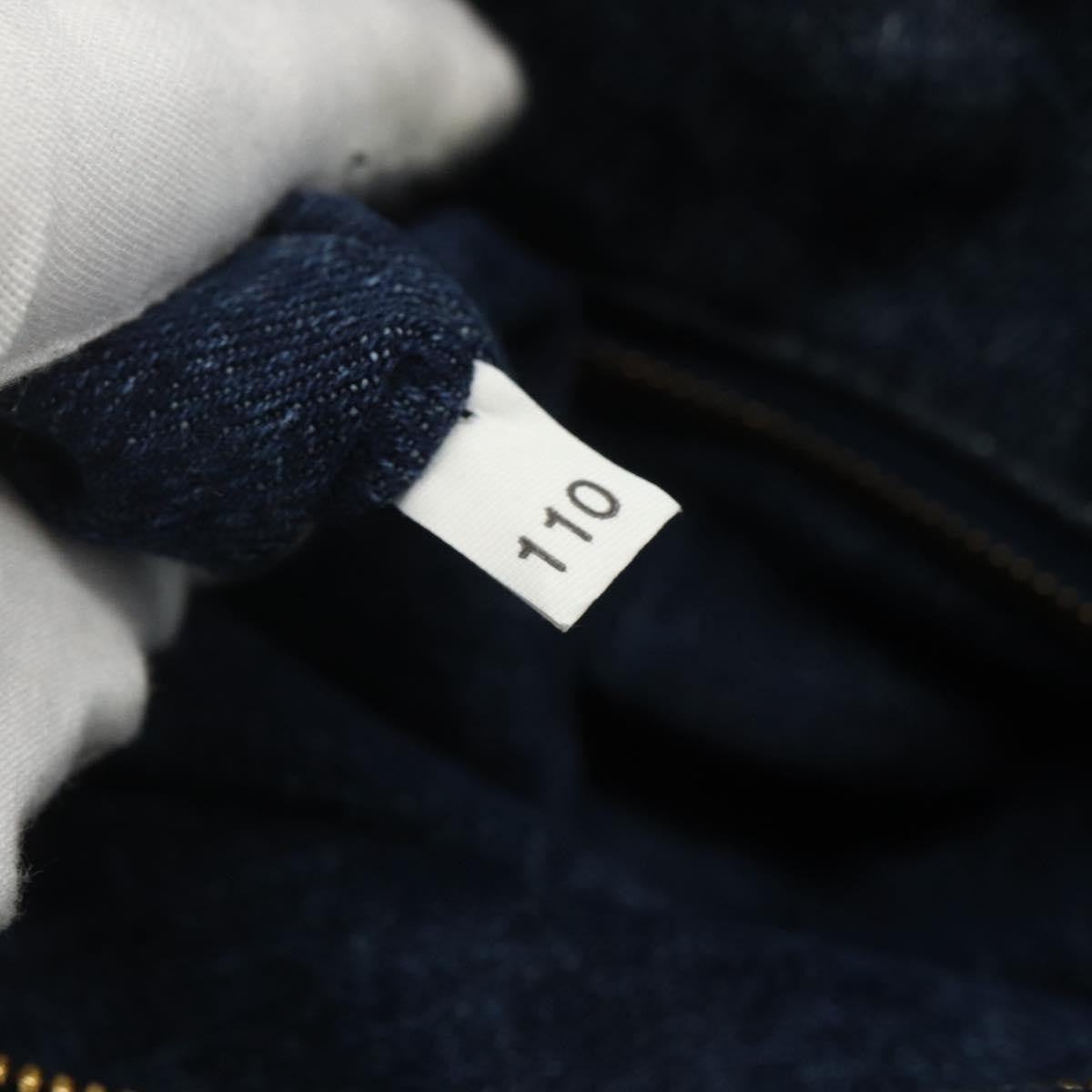 Prada Canapa Tote Denim Blue Canvas Tote Bag Bag (Pre-Owned)