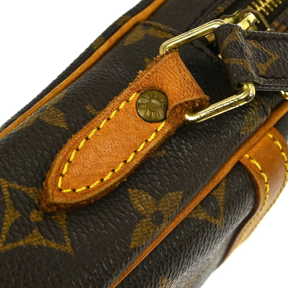 Louis Vuitton Danube Handbag Monogram Canvas Brown Canvas Shoulder Bag Bag (Pre-Owned)