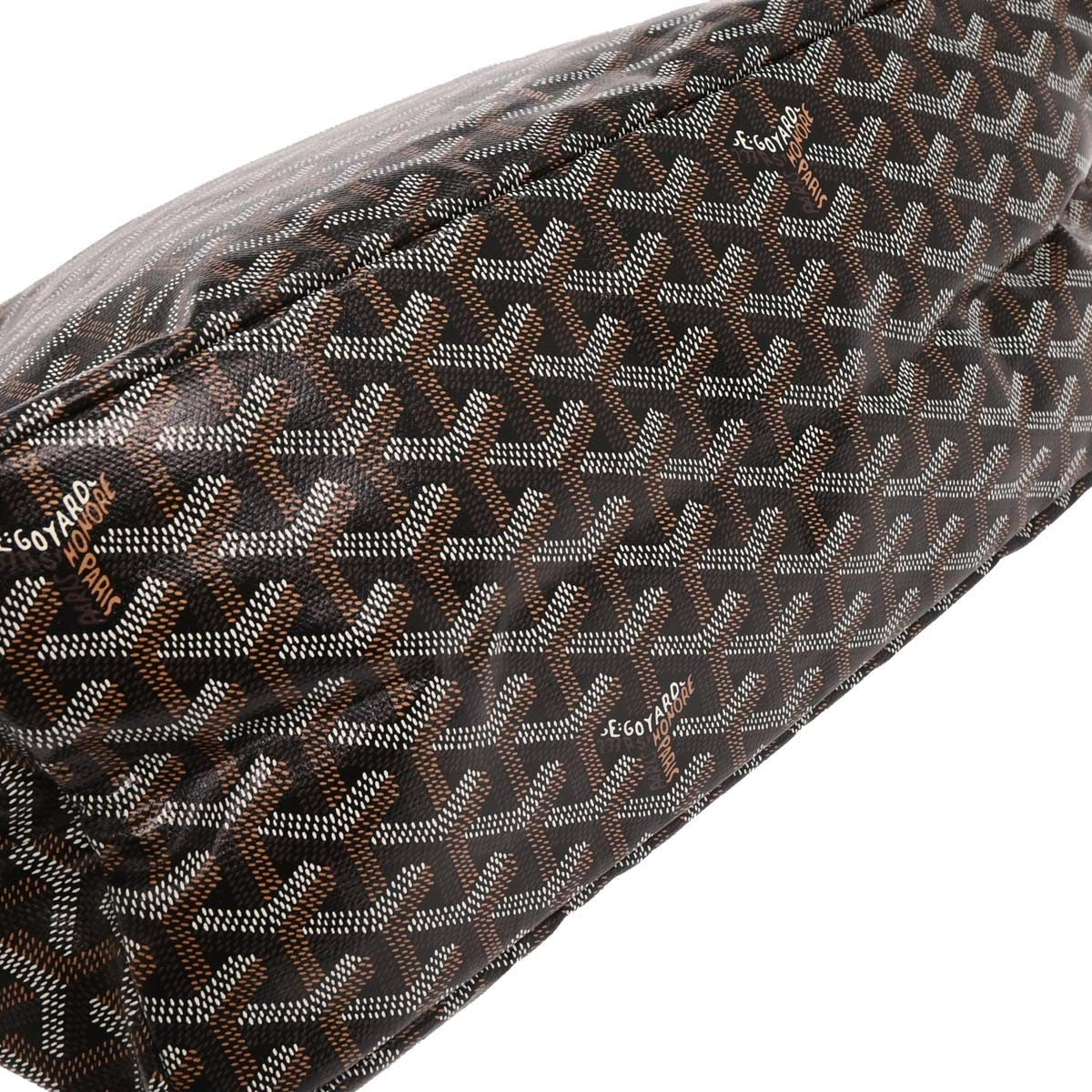 Goyard Saint Louis Tote Coated Canvas Black Canvas Tote Bag Bag (Pre-Owned)