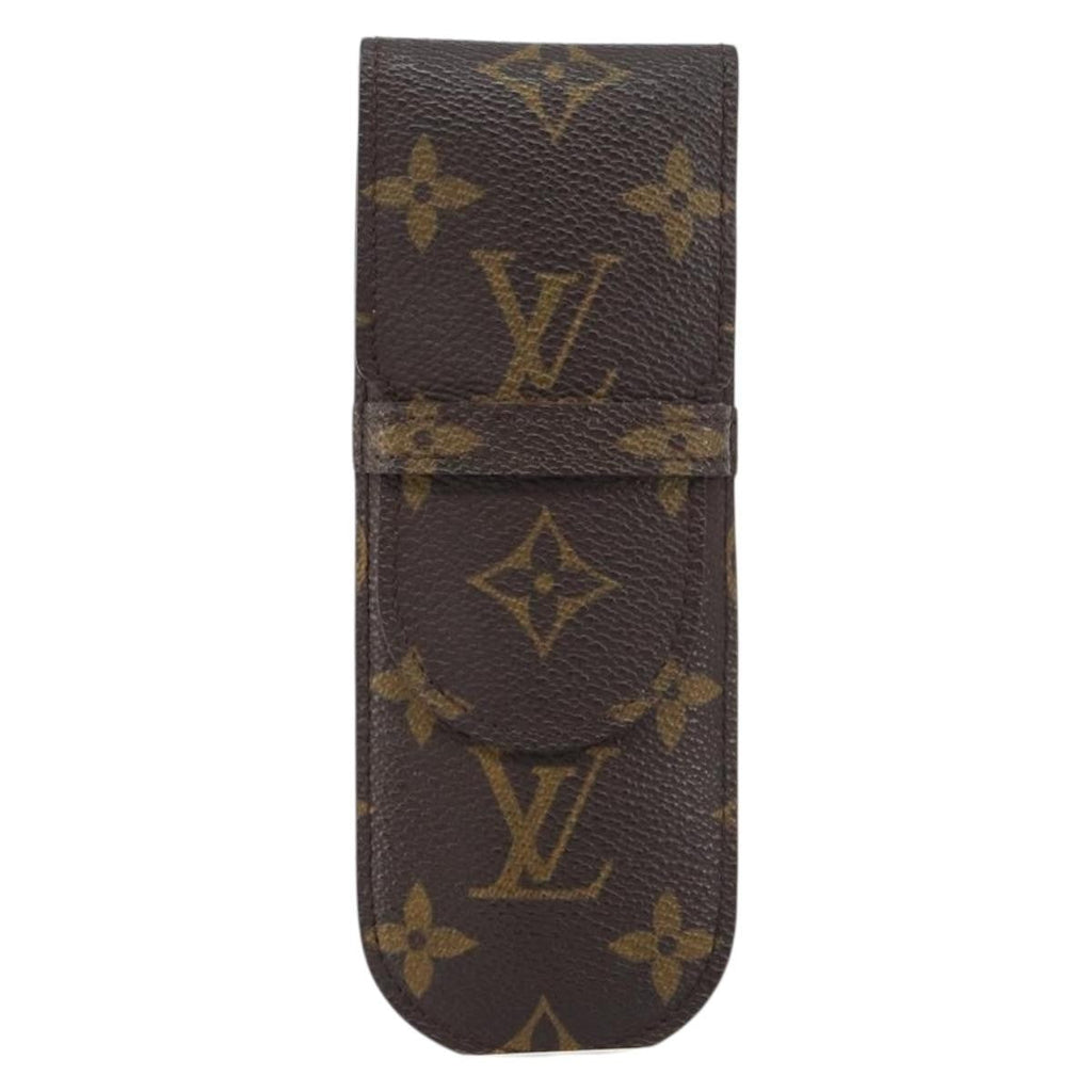 Louis Vuitton Etui À Stylo Canvas Brown Canvas Clutche & Pouche Bag (Pre-Owned)