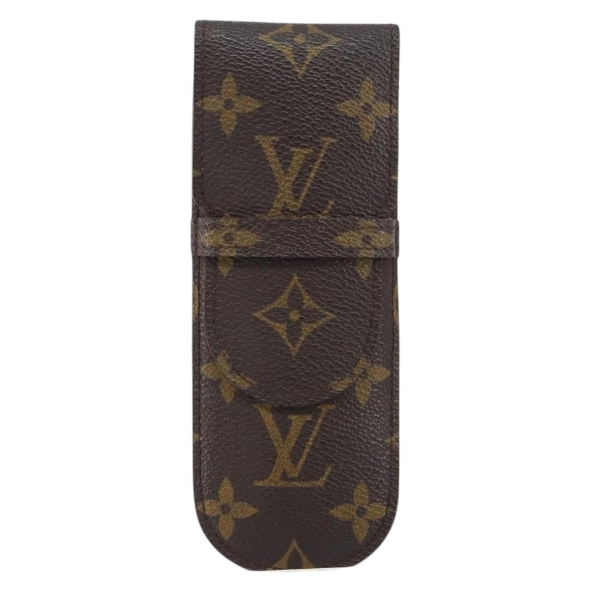 Louis Vuitton Etui À Stylo Canvas Brown Canvas Clutche & Pouche Bag (Pre-Owned)