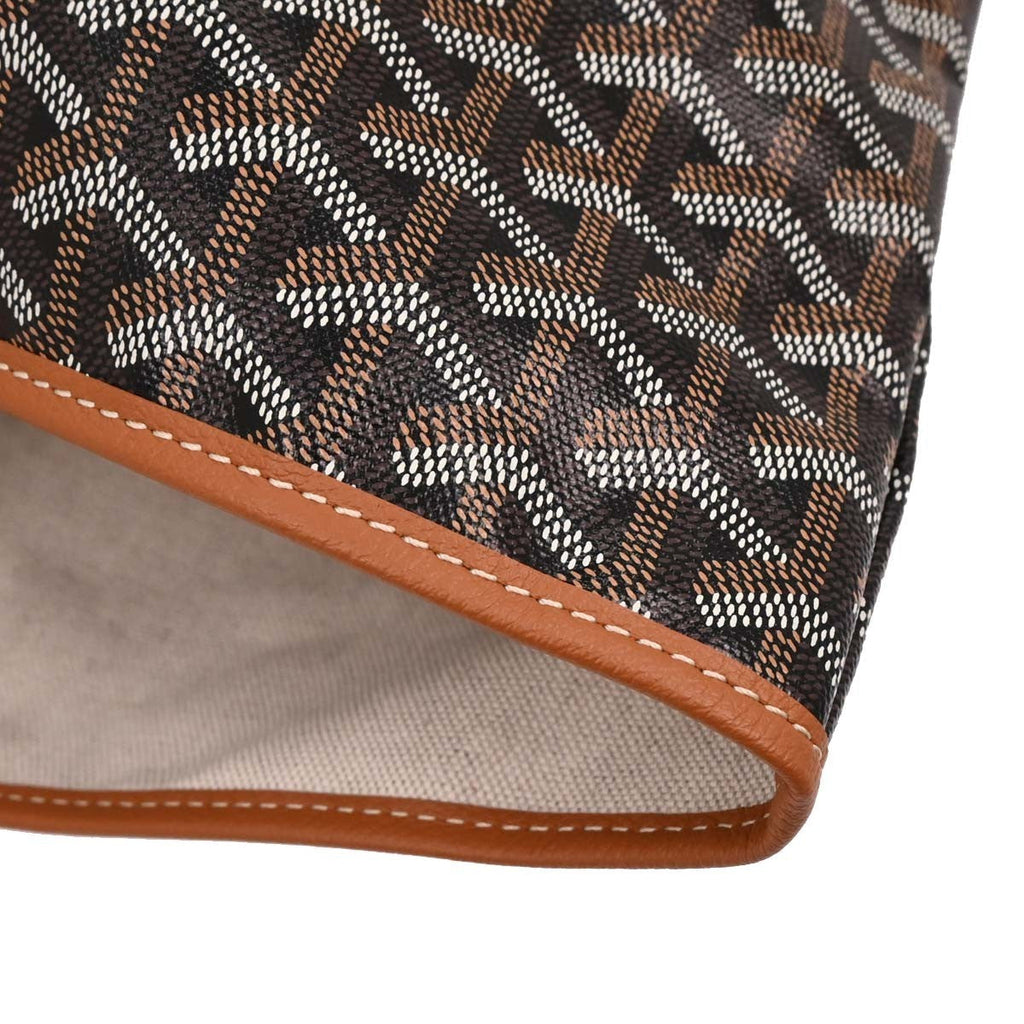 Goyard Saint Louis Tote Coated Canvas Black Canvas Tote Bag Bag (Pre-Owned)