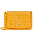 Goyard Plumet Clutch Wallet Coated Canvas Yellow Canvas Shoulder Bag Bag (Pre-Owned)