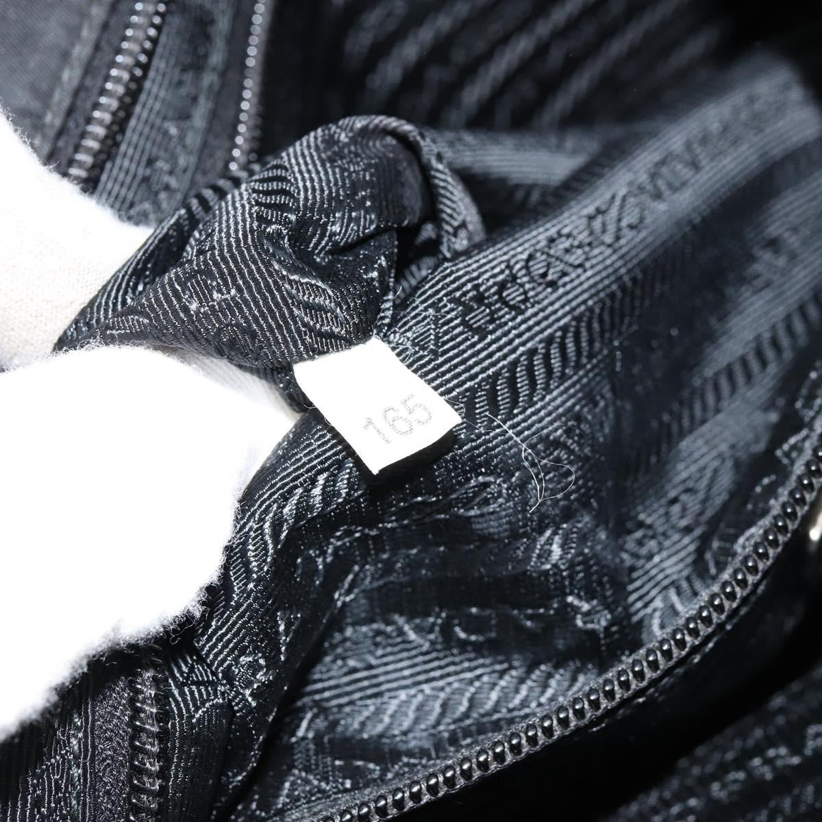Prada Flat Messenger Bag Tessuto Black Nylon Shoulder Bag Bag (Pre-Owned)