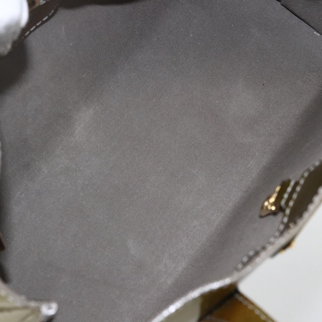 Louis Vuitton Wilshire Handbag Monogram Vernis Green Patent_Leather Handbag (Pre-Owned)