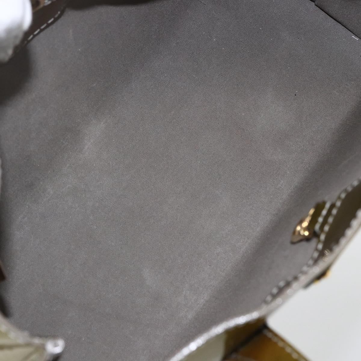 Louis Vuitton Wilshire Handbag Monogram Vernis Green Patent_Leather Handbag (Pre-Owned)