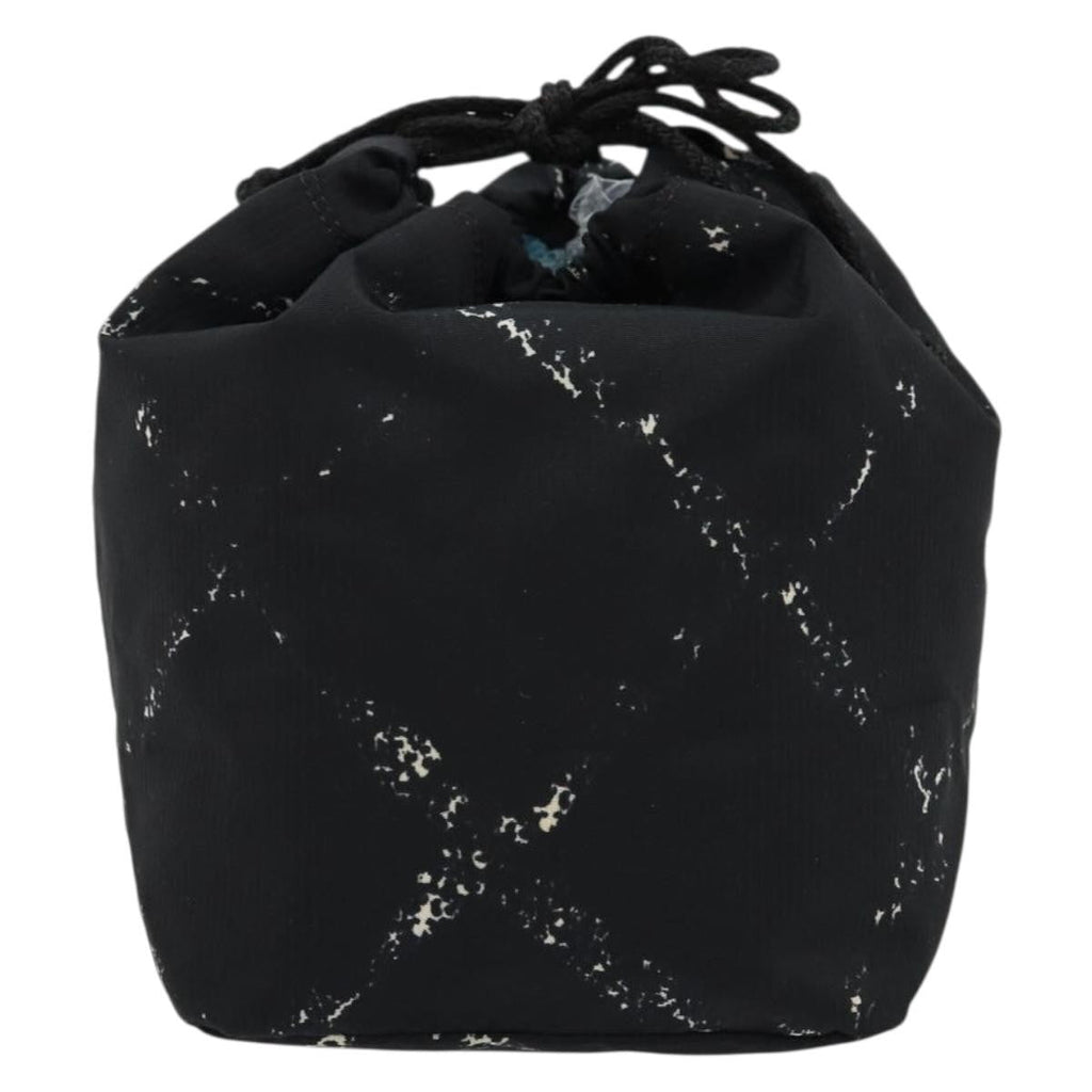 Chanel Travel Line Pouch Nylon Black Nylon Clutche & Pouche Bag (Pre-Owned)