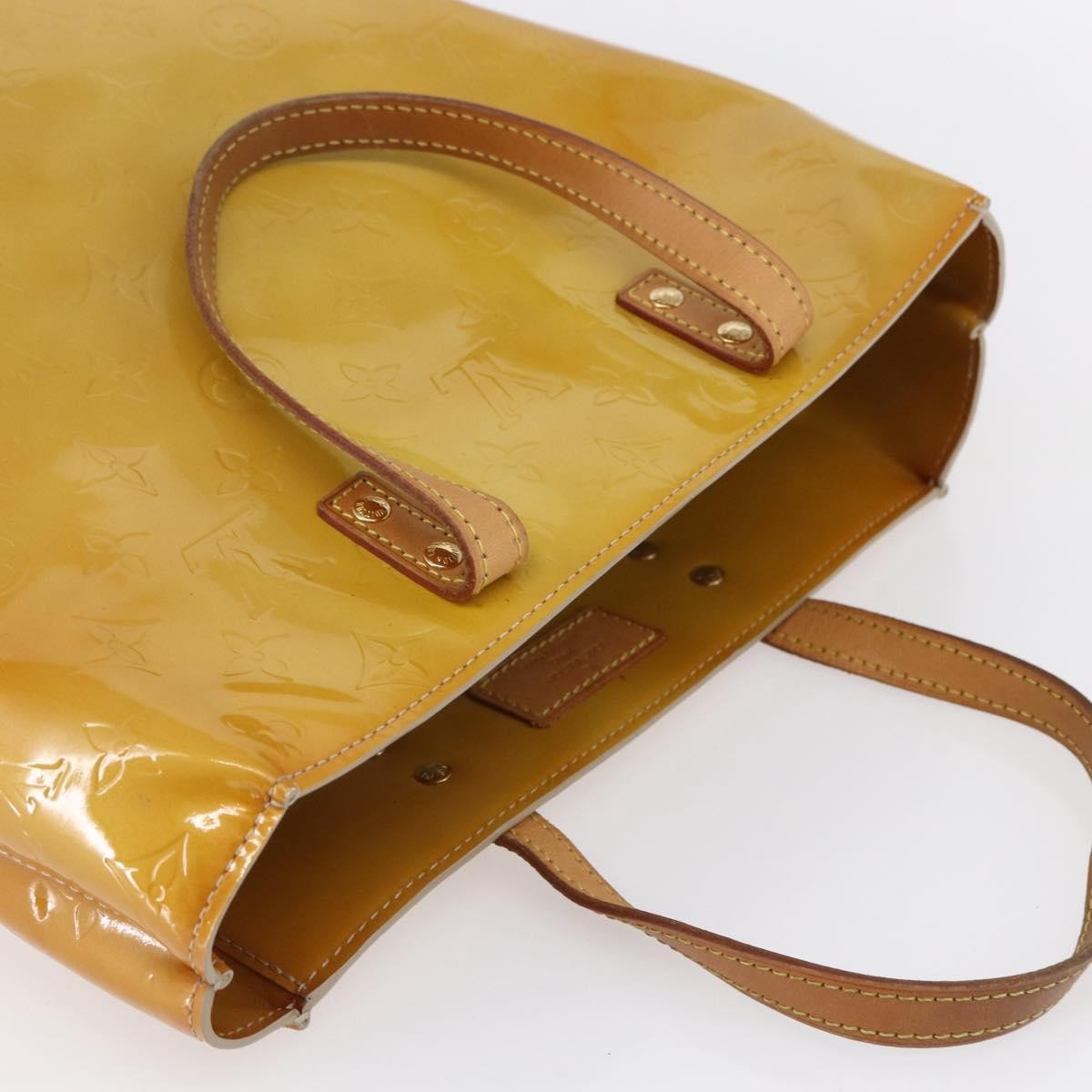 Louis Vuitton Reade Handbag Monogram Vernis Beige Patent_Leather Tote Bag Bag (Pre-Owned)