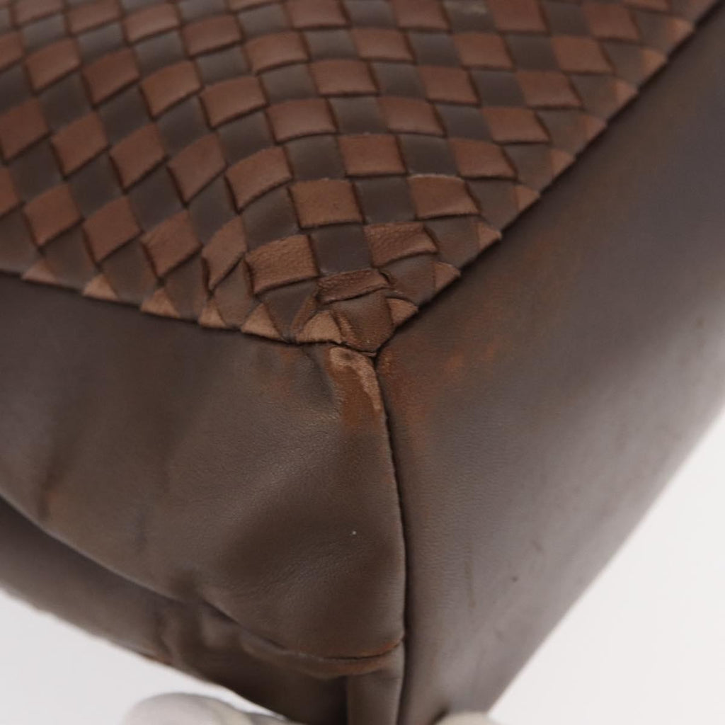 Bottega Veneta Tote Intrecciato Nappa Brown Leather Tote Bag Bag (Pre-Owned)