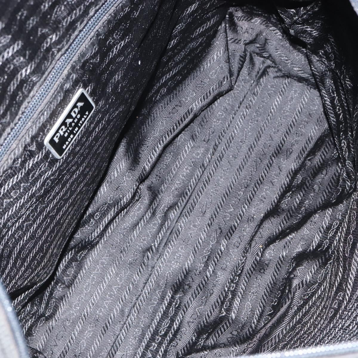 Prada Vintage Zip Tote Tessuto Black Nylon Tote Bag Bag (Pre-Owned)