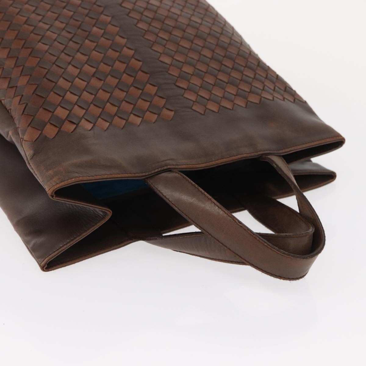 Bottega Veneta Tote Intrecciato Nappa Brown Leather Tote Bag Bag (Pre-Owned)