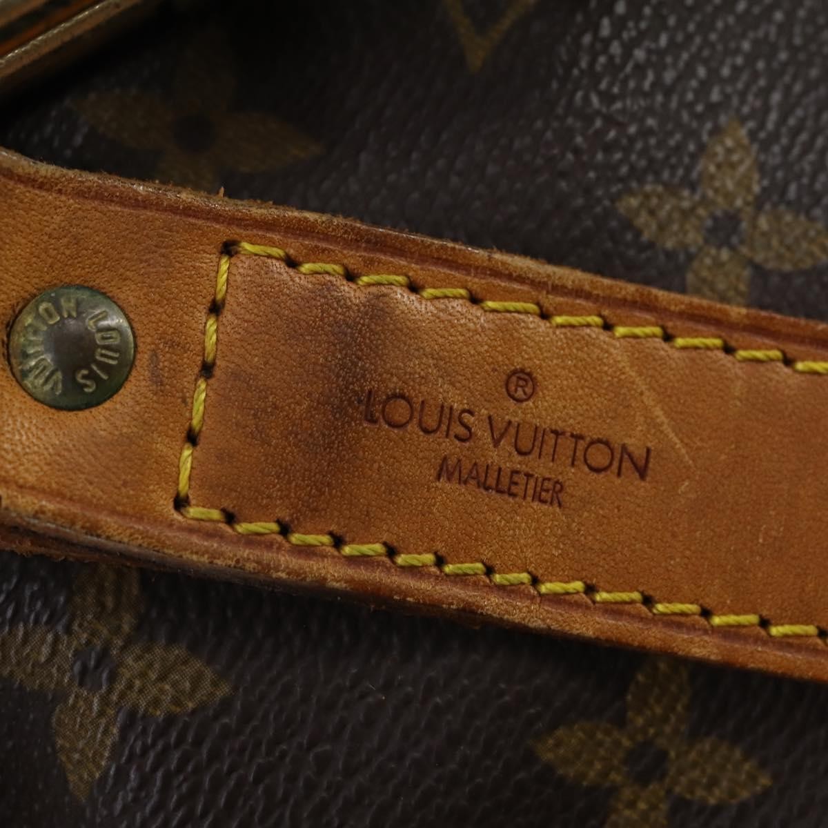 Louis Vuitton Keepall Bandouliere Bag Monogram Canvas Brown Canvas Travel Bag Bag (Pre-Owned)