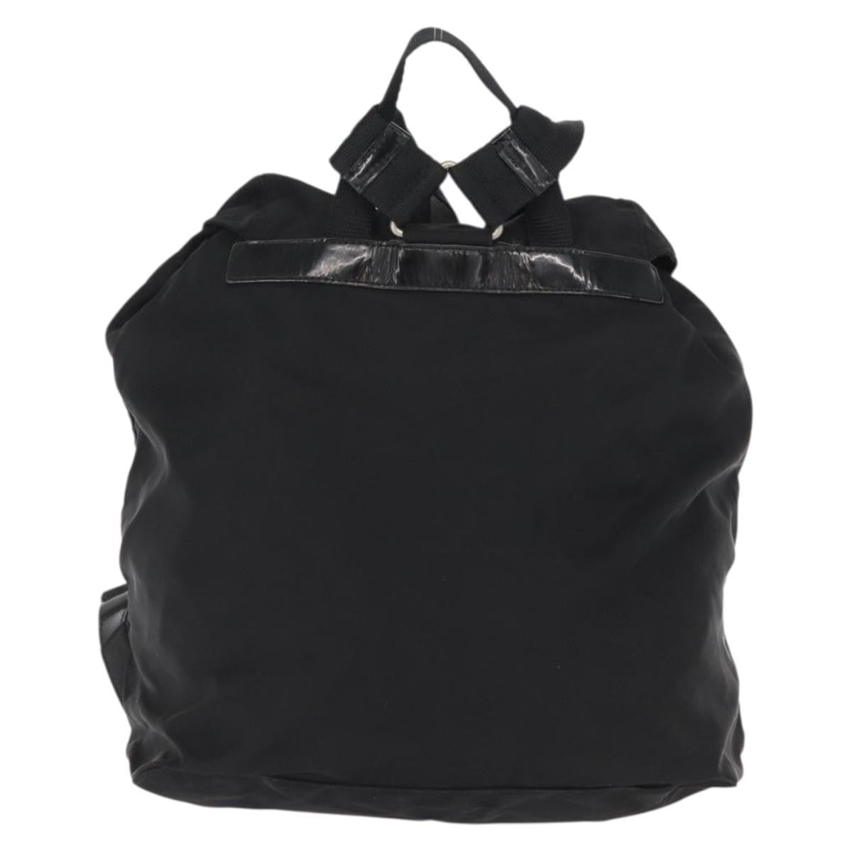 Prada Double Front Pocket Backpack Tessuto Black Nylon Backpack Bag (Pre-Owned)