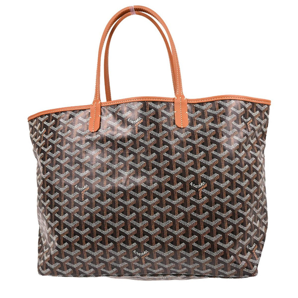 Goyard Saint Louis Tote Coated Canvas Black Canvas Tote Bag Bag (Pre-Owned)