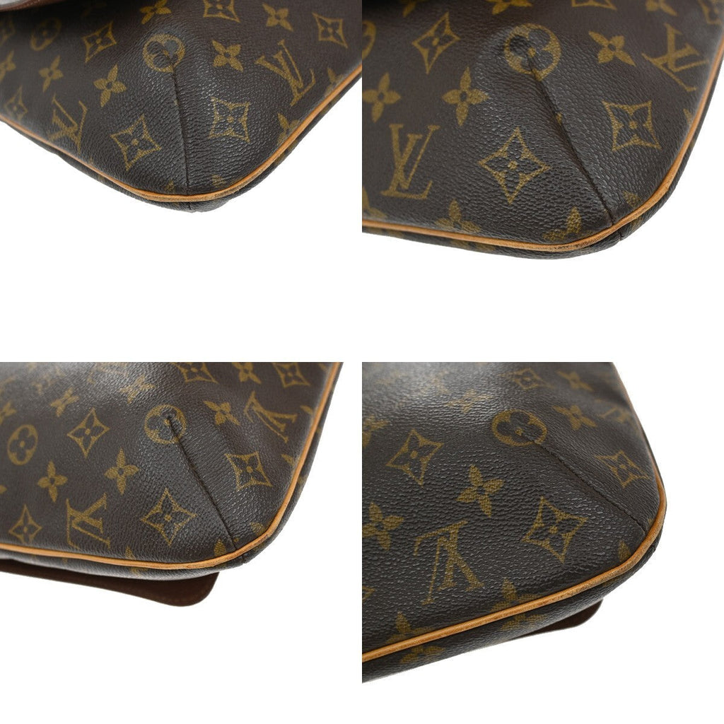 Louis Vuitton Musette Salsa Handbag Monogram Canvas Brown Leather Shoulder Bag Bag (Pre-Owned)