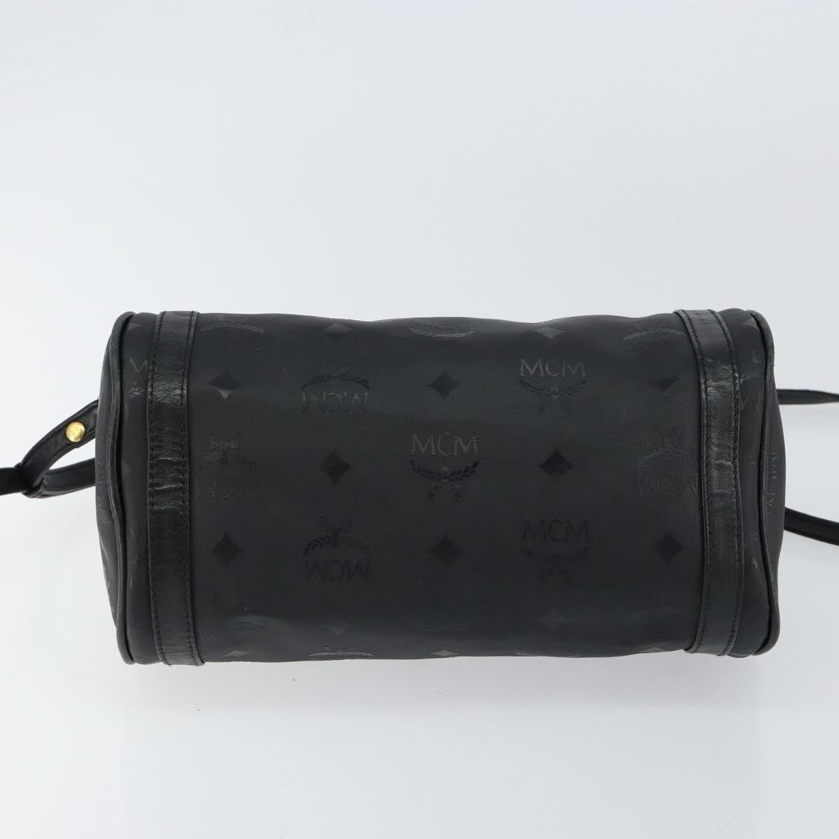 MCM Visetos Shoulder Bag Pvc Black Pvc Bag (Pre-Owned)