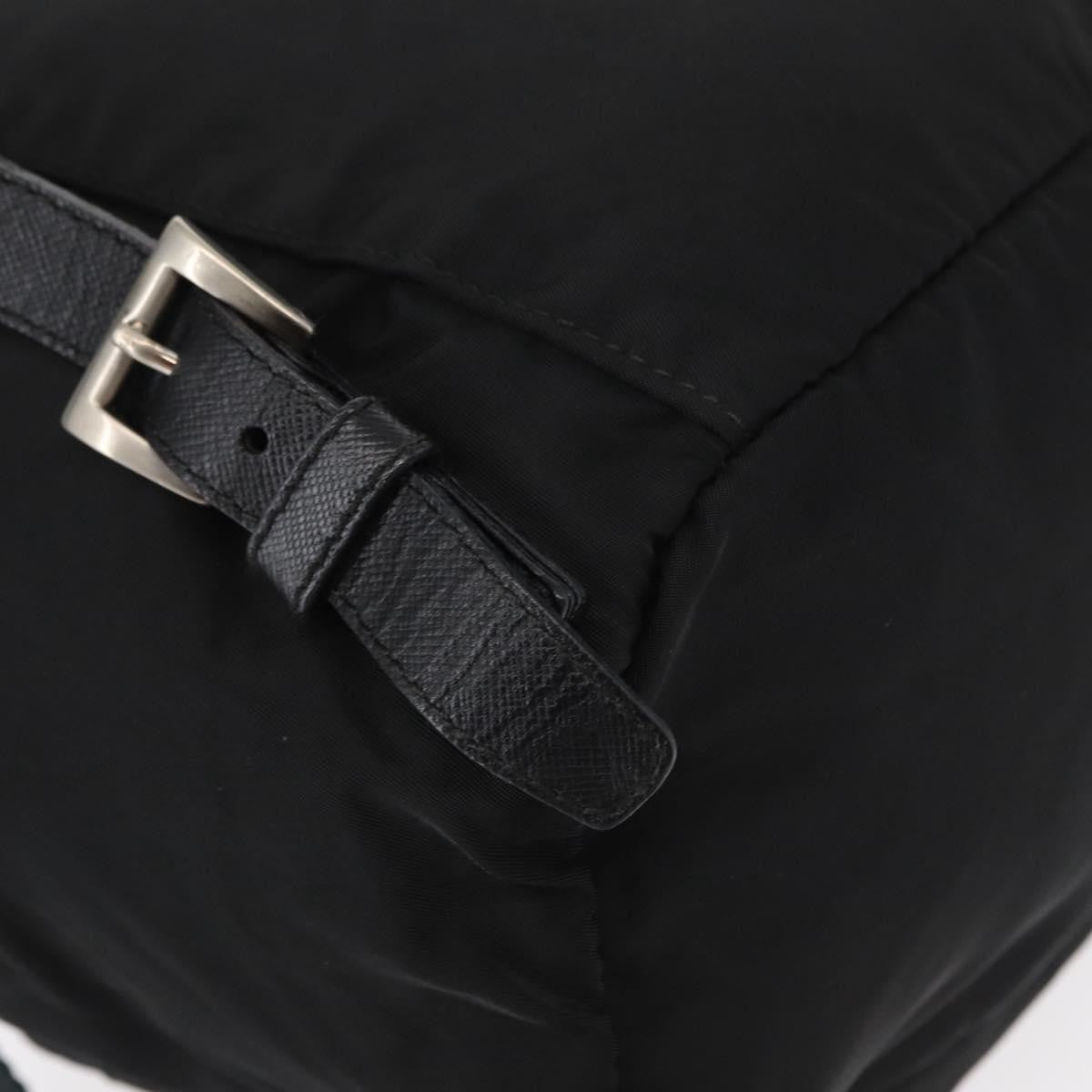 Prada Front Pocket Backpack Tessuto Black Nylon Backpack Bag (Pre-Owned)