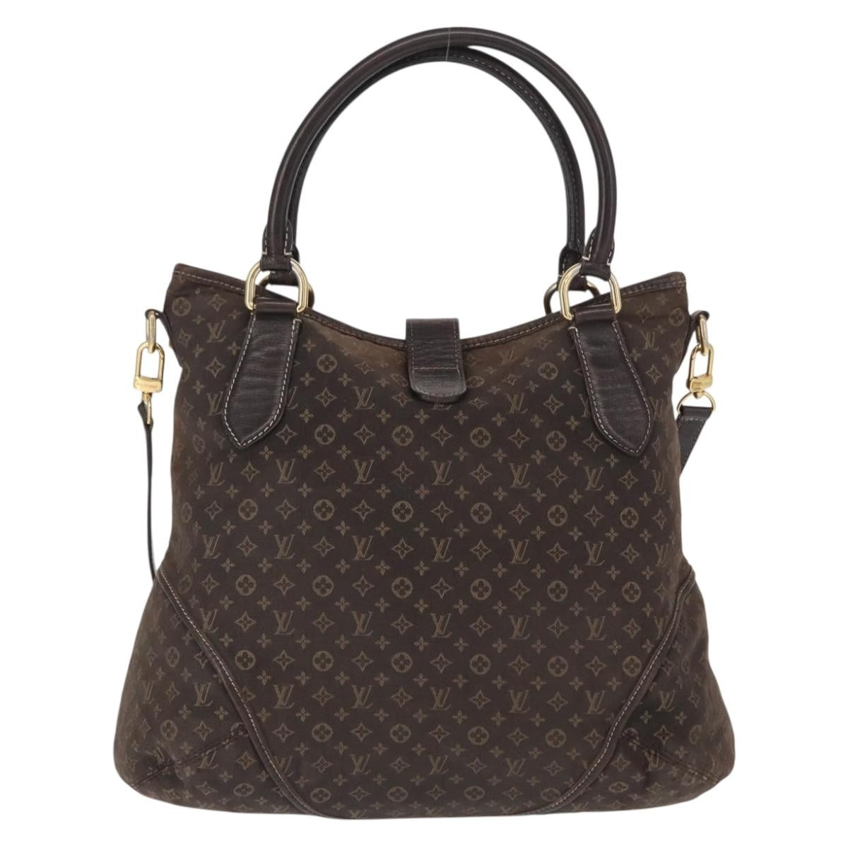 Louis Vuitton Elegie Handbag Monogram Idylle Black Canvas Handbag (Pre-Owned)